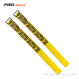 Reflekterande Led Yellow Zebra Webbing Armband
